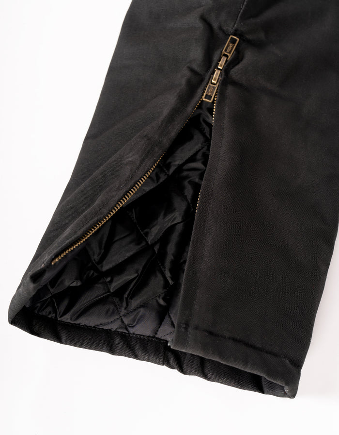 Forcefield Winter Lined Black Cotton Canvas Coverall