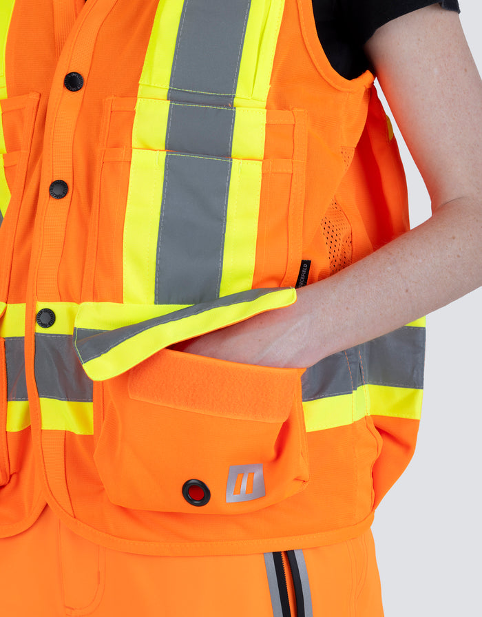 Forcefield Women's Hi Vis Safety Surveyor's Vest