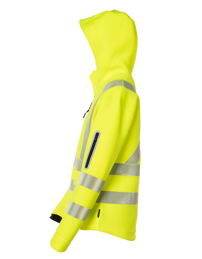 Forcefield Women's Lime Technical Safety Zip-Up Softshell Hoodie