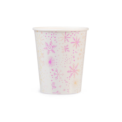 Frosted Snowflake Cups