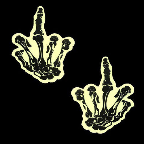 FU Glow in The Dark Skeleton Hand Pasties