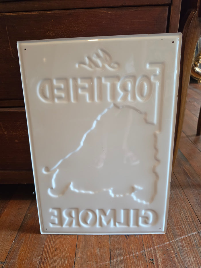 Gilmore. Metal sign