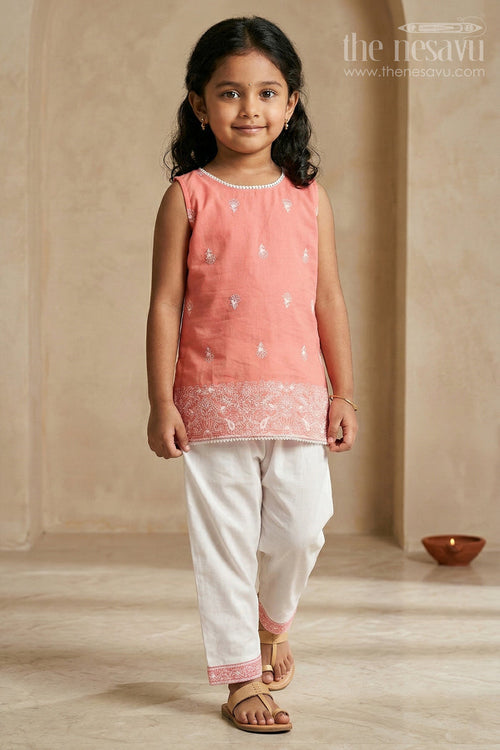 Girls Churidar Set for Festivals and Traditional Celebrations