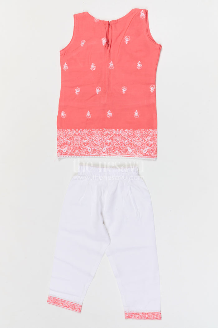 The Nesavu Girls Churidar Sets Girls Churidar Set for Festivals and Traditional Celebrations Nesavu Nesavu girls cotton churidar set for festivals and traditional celebrations with embroidered kurti