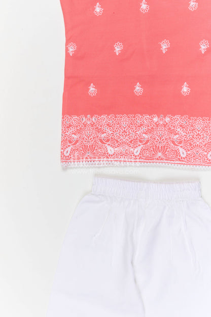 The Nesavu Girls Churidar Sets Girls Churidar Set for Festivals and Traditional Celebrations Nesavu Nesavu girls cotton churidar set for festivals and traditional celebrations with embroidered kurti