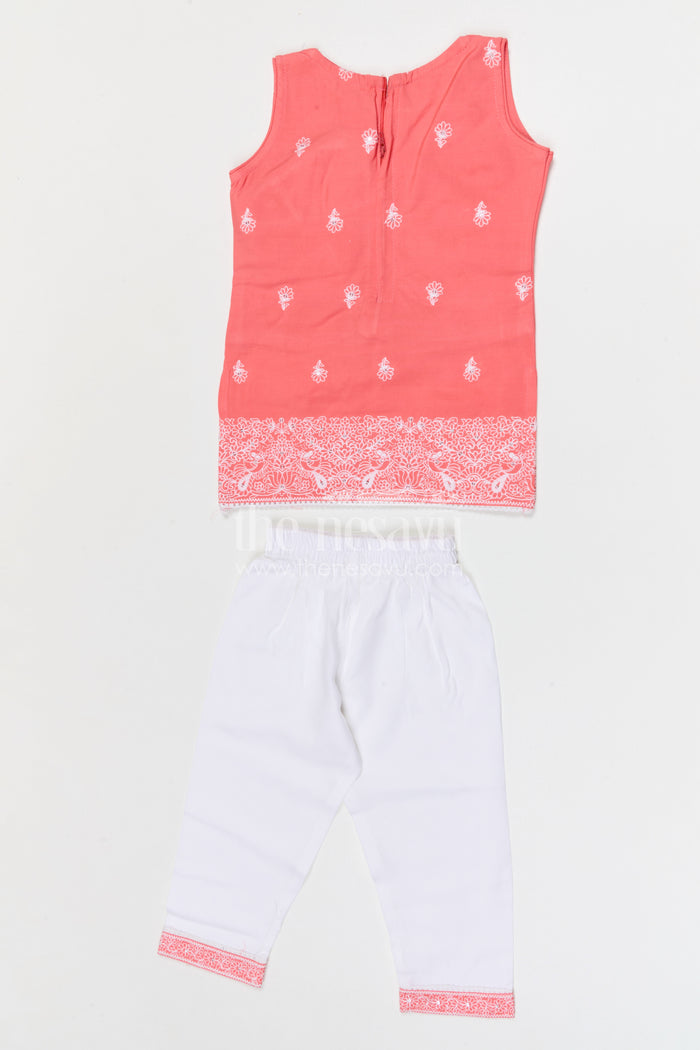 The Nesavu Girls Churidar Sets Girls Churidar Set for Festivals and Traditional Celebrations Nesavu Nesavu girls cotton churidar set for festivals and traditional celebrations with embroidered kurti