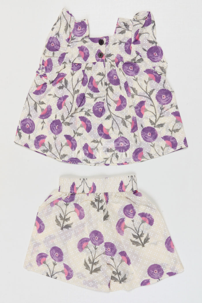The Nesavu Girls Co-Ord Sets Girls Cotton Co Ord Set for Playdates and Casual Wear Nesavu Nesavu Girls Cotton Co Ord Set With Digital Print For Playdates Summer Outings And Daily Wear