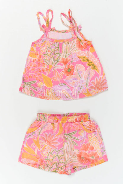 Girls Cotton Co Ord Set for Summer Outings and Vacation Wear