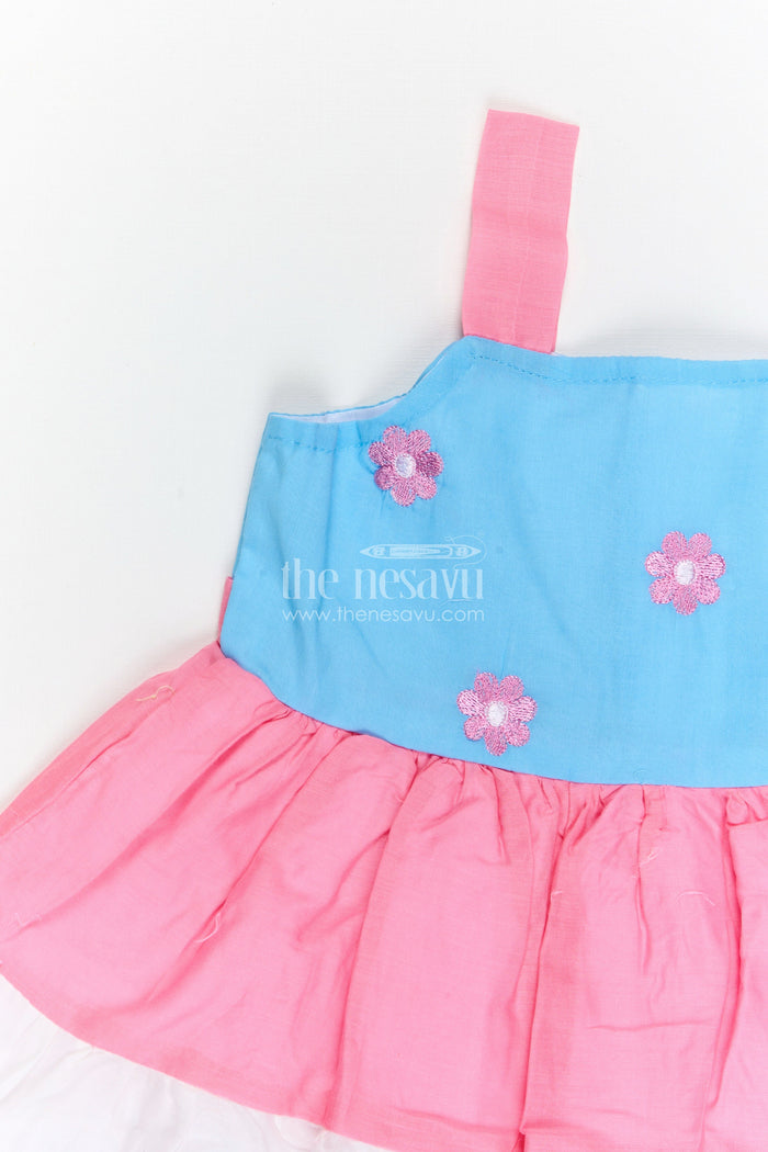 The Nesavu Girls Cotton Frock Girls Cotton Frock for Birthday Celebrations and Family Photos Nesavu Nesavu girls cotton frock for birthday celebrations twirl dresses for parties and festive occasions