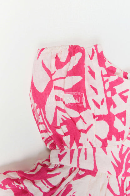 The Nesavu Girls Cotton Frock Girls Cotton Frock for Birthday Parties and Summer Outings Nesavu Nesavu Girls Cotton Frock For Birthday Parties And Summer Outings With Digital Print Sleeveless Design