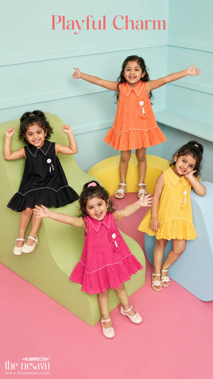 Girls Cotton Frock for Daily Wear and Playtime