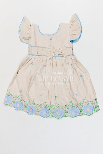 The Nesavu Girls Cotton Frock Girls Cotton Frock for Festive Occasions and Family Celebrations Nesavu 20 (3Y) / Multicolor / Cotton GFC2135A-20 Nesavu girls cotton embroidered frock for festive occasions family celebrations and birthday parties