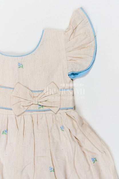 The Nesavu Girls Cotton Frock Girls Cotton Frock for Festive Occasions and Family Celebrations Nesavu Nesavu girls cotton embroidered frock for festive occasions family celebrations and birthday parties