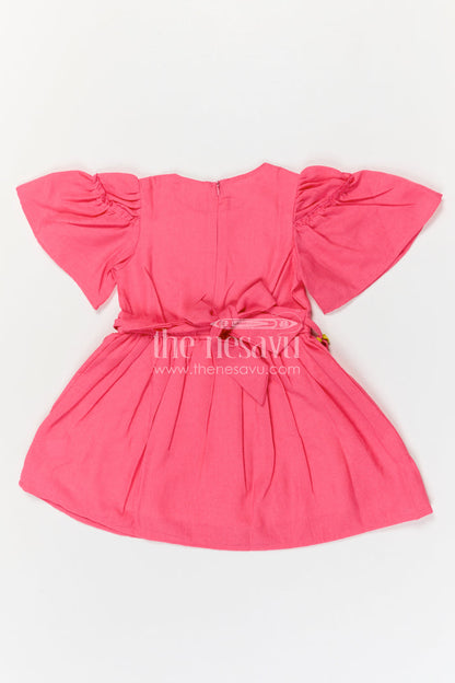 The Nesavu Girls Cotton Frock Girls Cotton Frock for Festive Outings and Playful Celebration Moments Nesavu Nesavu Girls Cotton Embroidered Frock For Festive Outings Birthday Parties And Celebrations