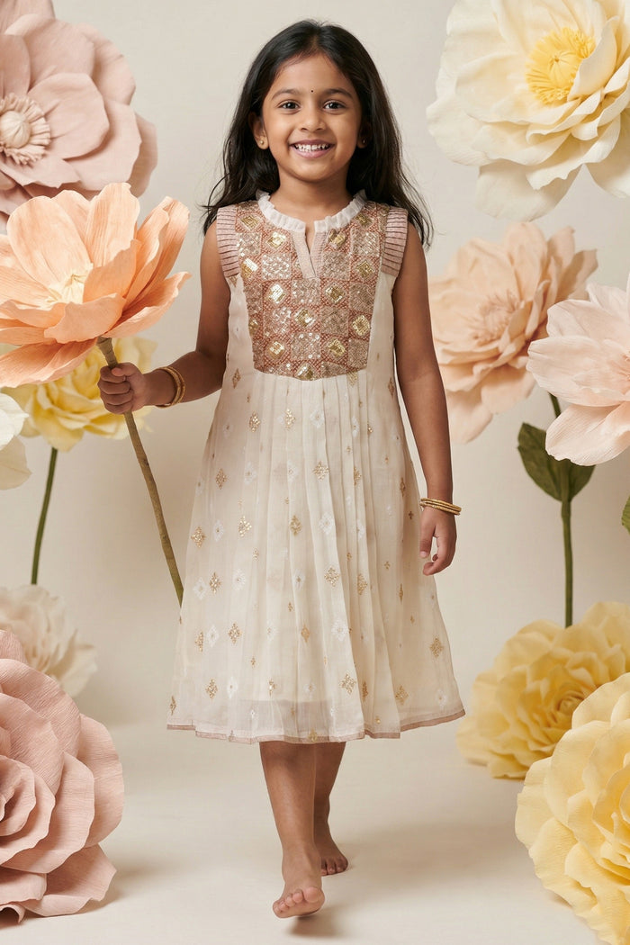 Girls Cotton Frock for Parties and Special Occasions