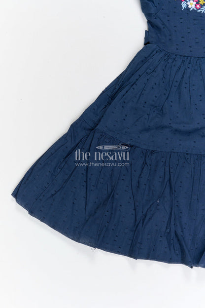 The Nesavu Girls Cotton Frock Girls Cotton Party Frock for Birthdays and Special Celebrations Nesavu Nesavu girls cotton dobby frock for birthday parties festive celebrations and special occasions