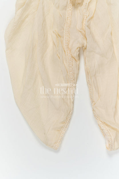 The Nesavu Girls Dothi Sets Girls Dhoti Set for Ethnic Celebrations and Festive Functions Nesavu Nesavu girls dhoti set for ethnic celebrations with cotton blend fabric breathable festive kids wear