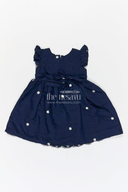 The Nesavu Girls Cotton Frock Girls Embroidered Cotton Frock for Festive Celebrations and Family Functions Nesavu Nesavu girls cotton embroidered frock for festive celebrations birthdays and special occasions