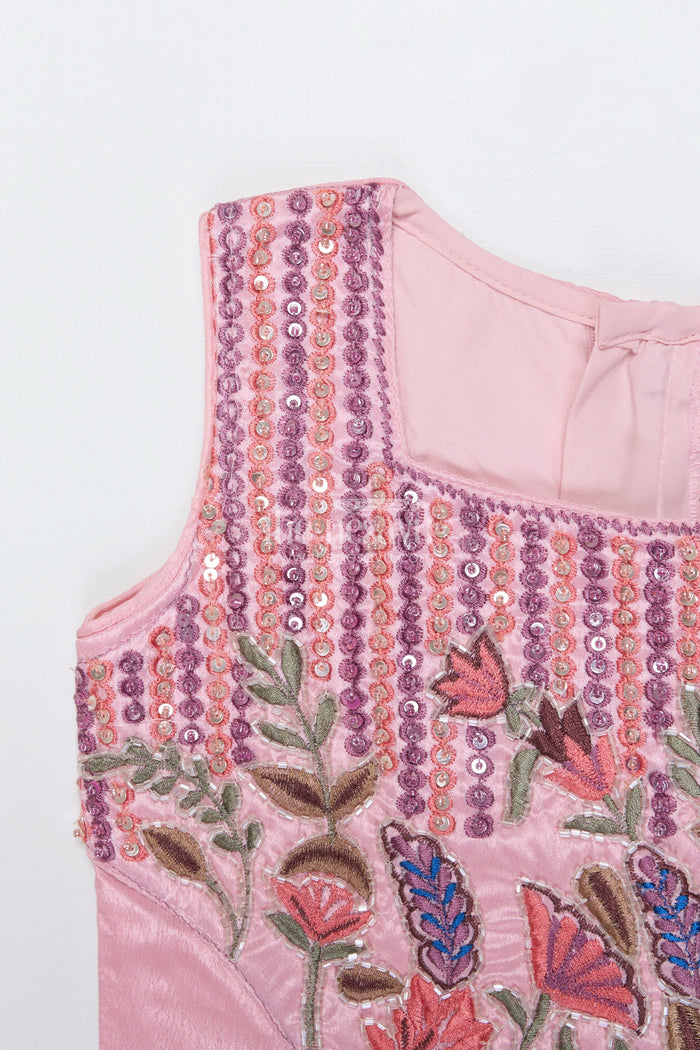 The Nesavu Girls Lehenga Choli Girls Embroidered Lehenga Choli for Weddings and Festive Functions Nesavu Nesavu girls embroidered lehenga choli georgette weddings festive celebrations