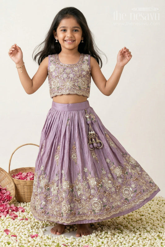 Girls Ethnic Lehenga Outfit for Weddings and Festive Photos