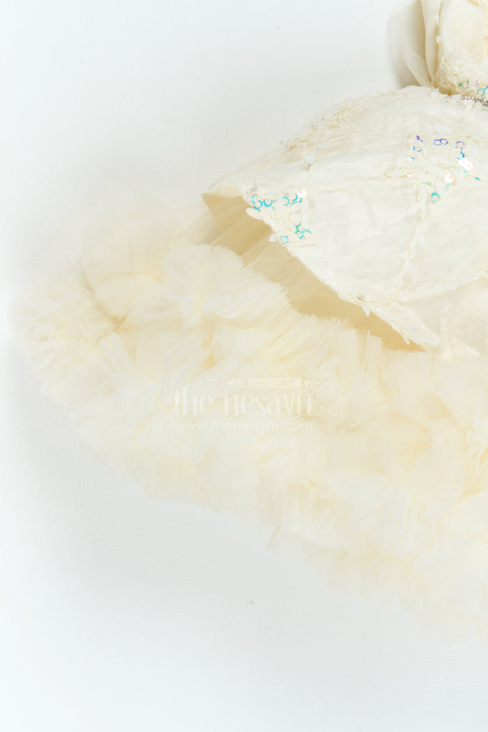 The Nesavu Girls Fancy Party Frock Girls Fairy Frock for Milestone Celebrations and Family Portraits Nesavu Nesavu Girls Fairy Net Frock For Milestone Celebrations Birthdays Family Portraits And Special Occasions
