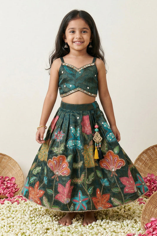 Girls Fancy Lehenga for Birthday and Festive Celebrations