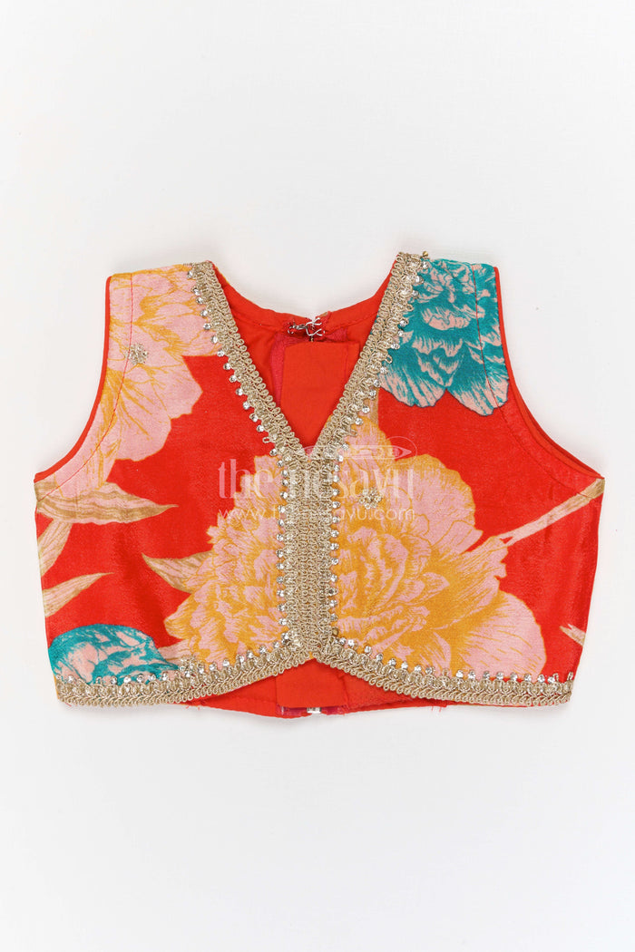 The Nesavu Girls Fancy Lehenga Girls Fancy Lehenga for Weddings and Festive Celebrations Nesavu Nesavu girls georgette fancy lehenga for weddings and celebrations with designer embroidered yoke