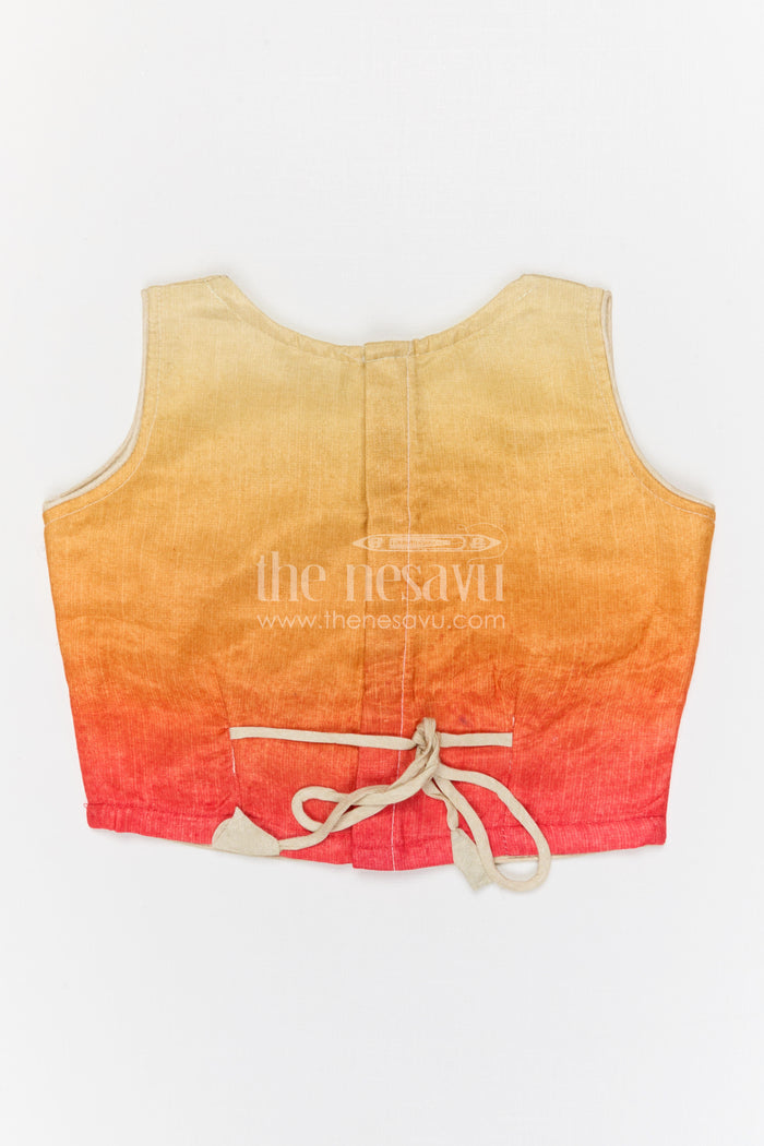 The Nesavu Girls Lehenga Choli Girls Festive Lehenga Choli for Weddings and Celebrations Nesavu Nesavu girls modal silk festive lehenga choli for weddings and celebrations with digital print