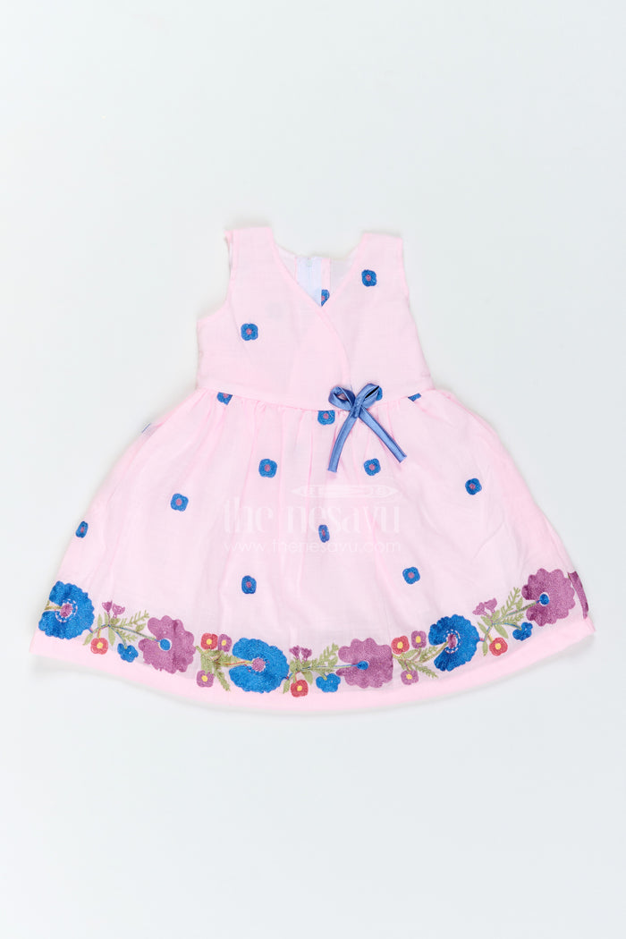 Girls Floral Hem Frock for Birthdays Garden Parties and Photo Moments