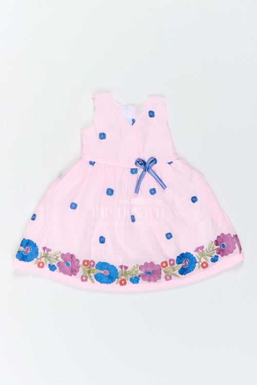Girls Floral Hem Frock for Birthdays Garden Parties and Photo Moments