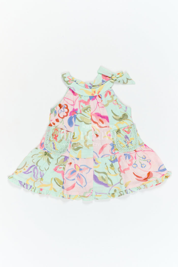 The Nesavu Girls Cotton Frock Girls Frock for Birthday and Park Visits Nesavu Nesavu Girls Georgette Frock With Digital Print For Birthday And Festive Photoshoots Outfit