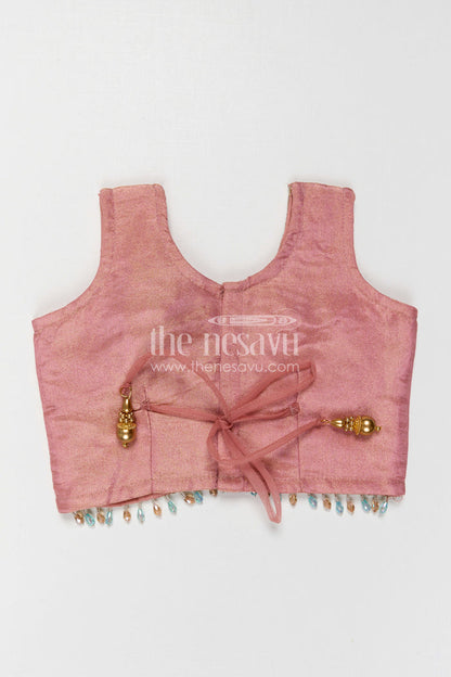 The Nesavu Girls Lehenga Choli Girls Lehenga Choli for Birthday Celebrations and Festive Events Nesavu Nesavu Girls Lehenga Choli For Birthday And Festive Events With Viscose Silk And Embroidered Design