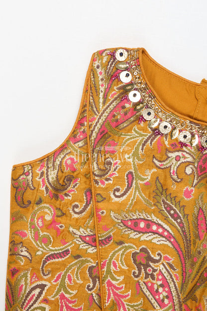 The Nesavu Girls Lehenga Choli Girls Lehenga Choli for Birthday Parties and Family Occasions Nesavu Nesavu girls lehenga choli for birthdays and festive events with chinon silk and designer yoke