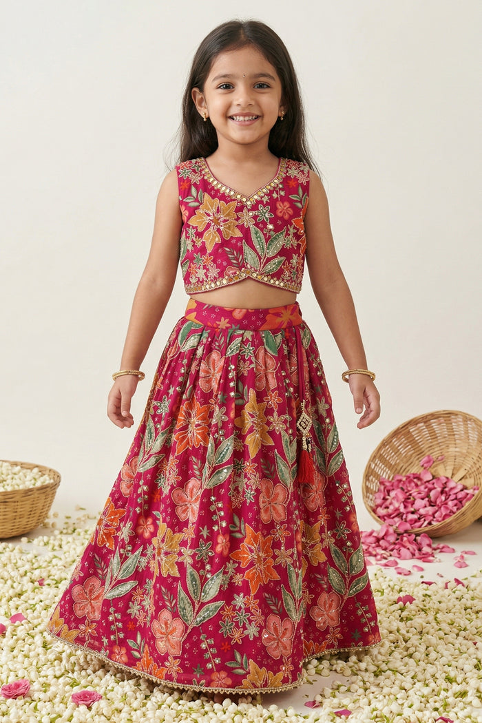 Girls Lehenga Choli for Diwali and Celebrations