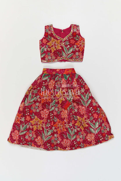 Girls Lehenga Choli for Diwali and Celebrations