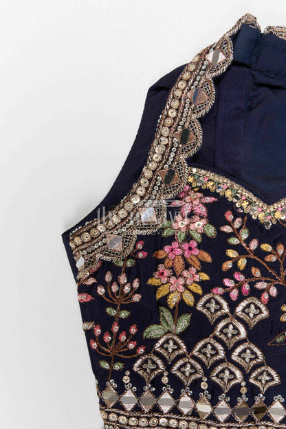 The Nesavu Girls Lehenga Choli Girls Lehenga Choli for Festival and Weddings Ceremony Nesavu Nesavu Girls Lehenga Choli For Weddings Georgette With Designer Embroidery Festive Outfit