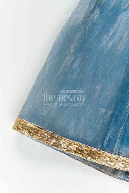 The Nesavu Girls Lehenga Choli Girls Lehenga Choli for Wedding Receptions and Festive Evenings Nesavu Nesavu Girls Lehenga Choli For Receptions And Festive Celebrations With Embroidered Designer Yoke