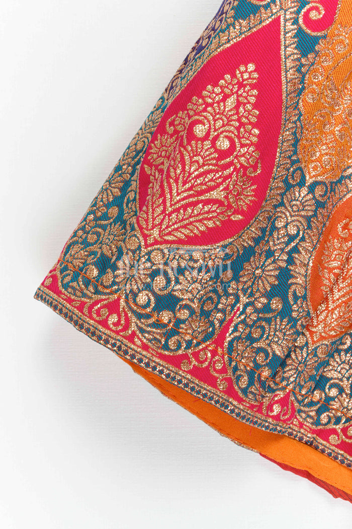 The Nesavu Girls Ethnic Lehenga Girls Lehenga for Festive Occasions and Weddings Nesavu Nesavu Girls Lehenga Georgette With Sequence Embroidery For Weddings And Festive Occasions
