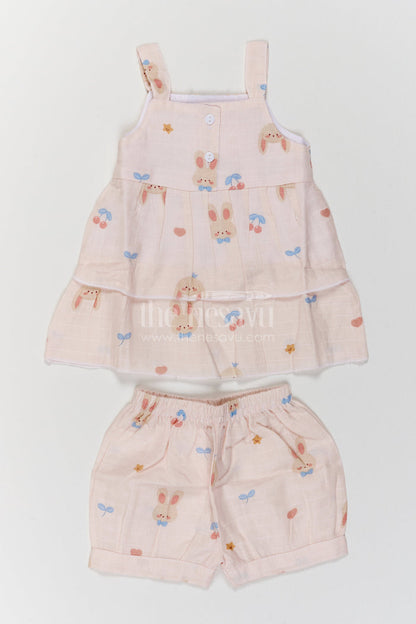 Girls Muslin Co Ord Set for Holidays Playdates and Relaxed Family Outings
