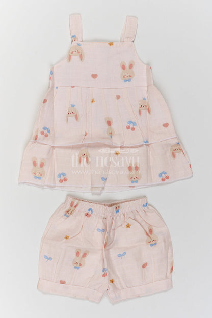 Girls Muslin Co Ord Set for Holidays Playdates and Relaxed Family Outings