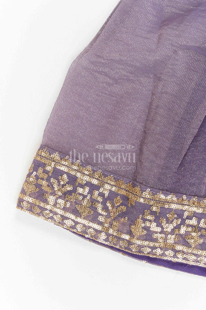 The Nesavu Girls Sharara / Plazo Set Girls Palazzo Set for Wedding Functions and Traditional Festivities Nesavu Nesavu Girls Viscose Silk Palazzo Set For Wedding Functions Traditional Festivities And Family Ceremonies