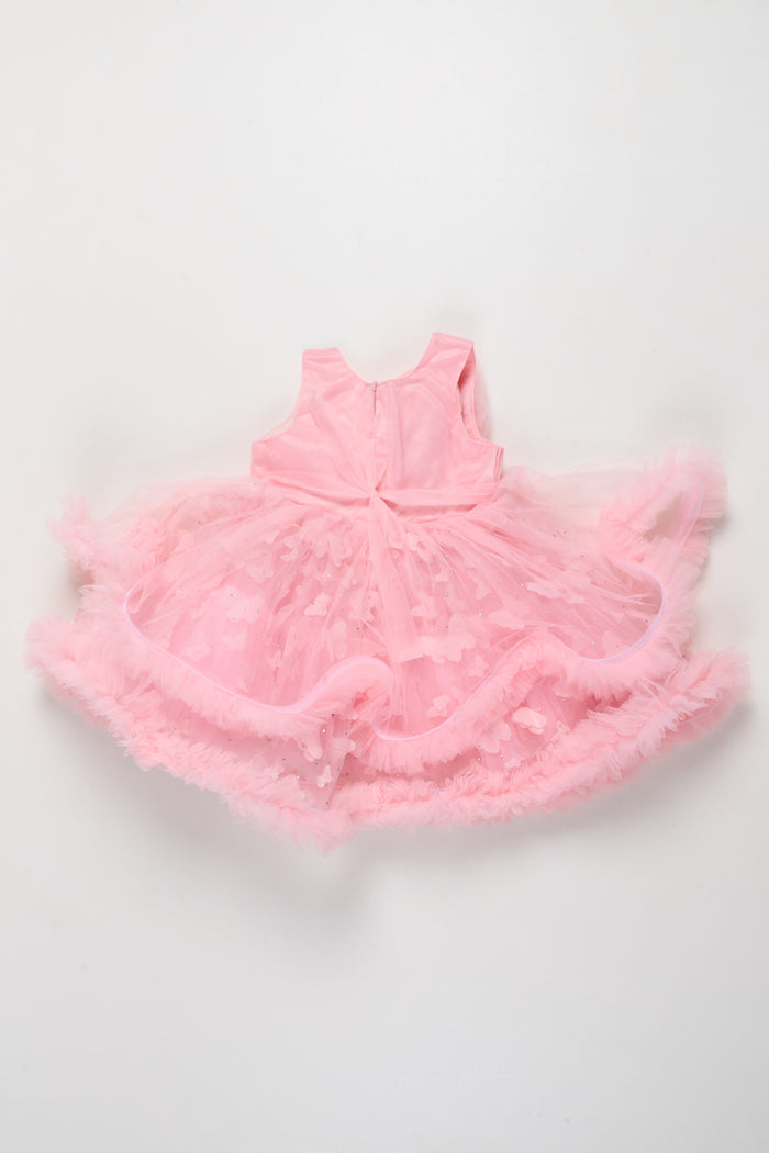 The Nesavu Girls Fancy Party Frock Girls Party Frock for Birthdays and Twirling Celebrations Nesavu Nesavu girls net party frock birthdays twirl-friendly celebrations