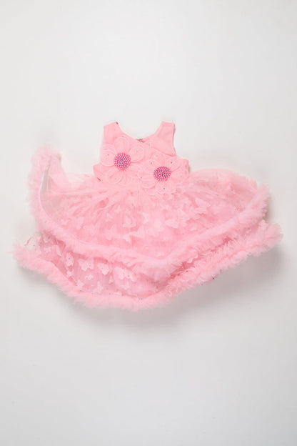 The Nesavu Girls Fancy Party Frock Girls Party Frock for Birthdays and Twirling Celebrations Nesavu Nesavu girls net party frock birthdays twirl-friendly celebrations