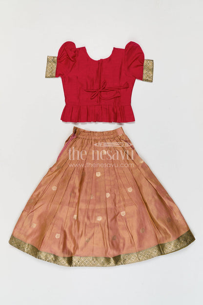 Girls Pattu Pavadai for Festivals and Traditional Occasions