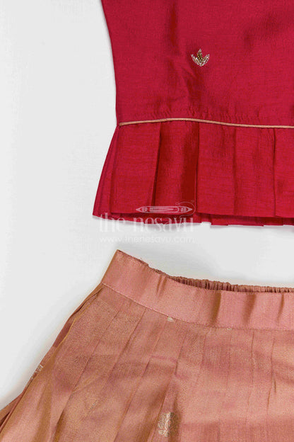 Girls Pattu Pavadai for Festivals and Traditional Occasions
