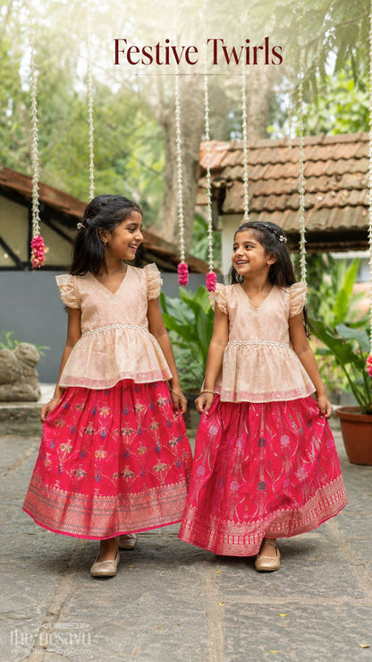 Girls Pattu Pavadai for Festive Celebrations and Traditional Occasions