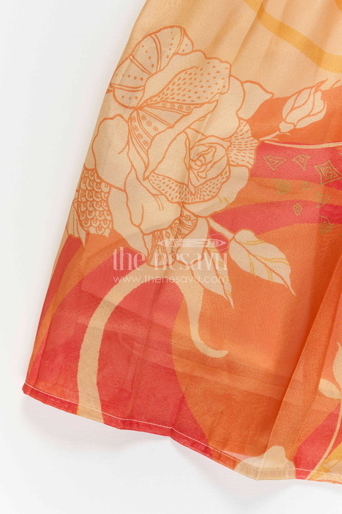 The Nesavu Pattu Pavadai Girls Pattu Pavadai for Traditional Functions and Festive Occasions Nesavu Nesavu Girls Pattu Pavadai For Traditional Functions And Festive Occasions With Semi Banaras Art Silk Design