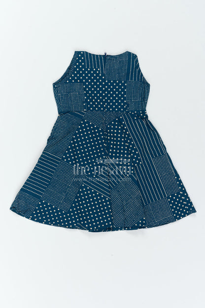 Girls Printed Cotton Dress for Holidays Family Lunches and Birthday Outings