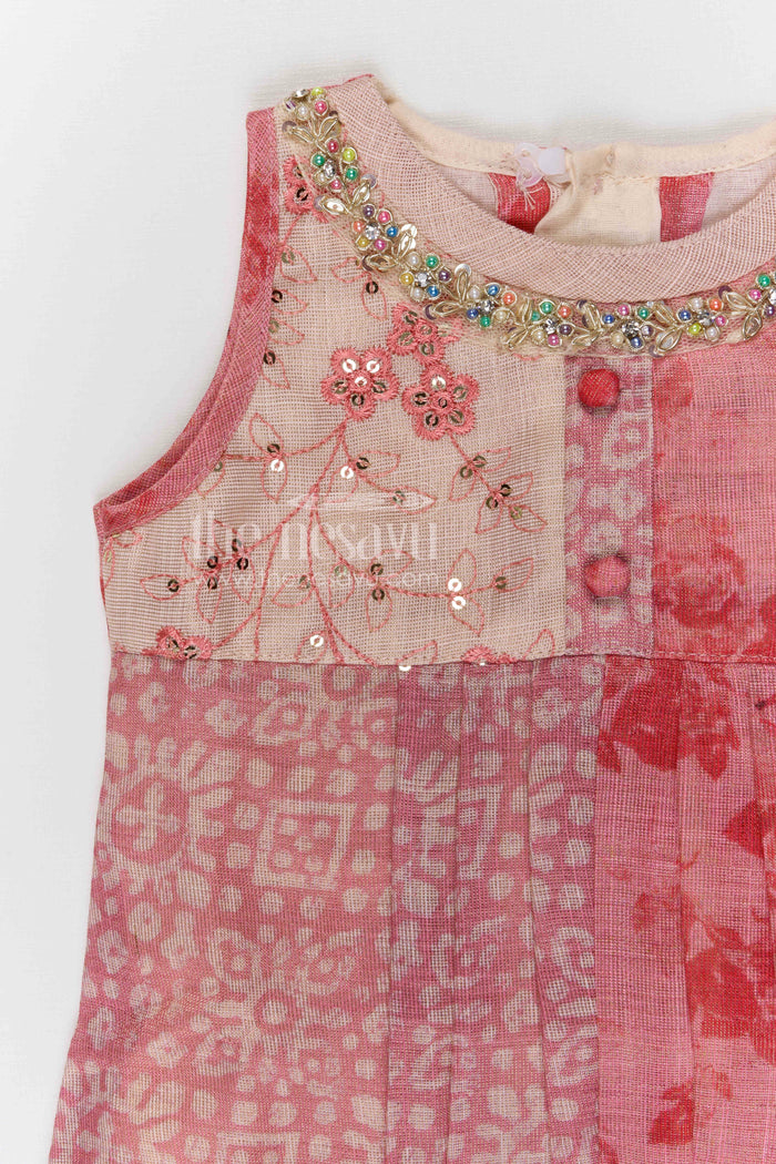 The Nesavu Girls Cotton Frock Girls Printed Cotton Frock for Casual Outings and Daily Wear Nesavu Nesavu girls cotton viscose printed frock for casual wear and summer outings