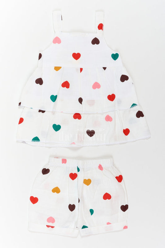 Girls Printed Muslin Co Ord Set for Birthdays Vacations and Cheerful Day Outings